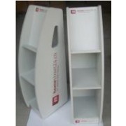 MDF Wood Magazine Stand with Separate Shelves
